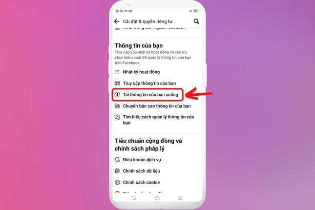 Khôi phục tin nhắn xóa trên Messenger