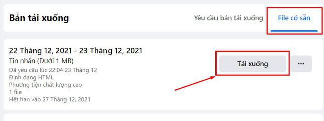 Khôi phục tin nhắn xóa trên Messenger PC