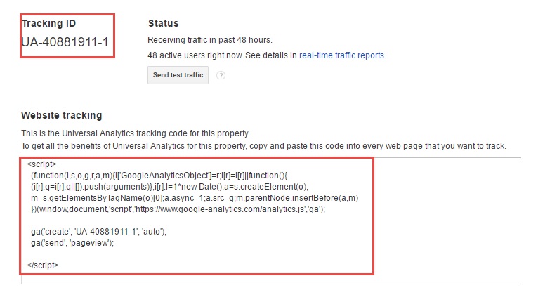 Cài mã Google Analytics vào website