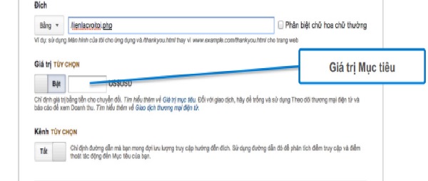Giá trị của mục tiêu